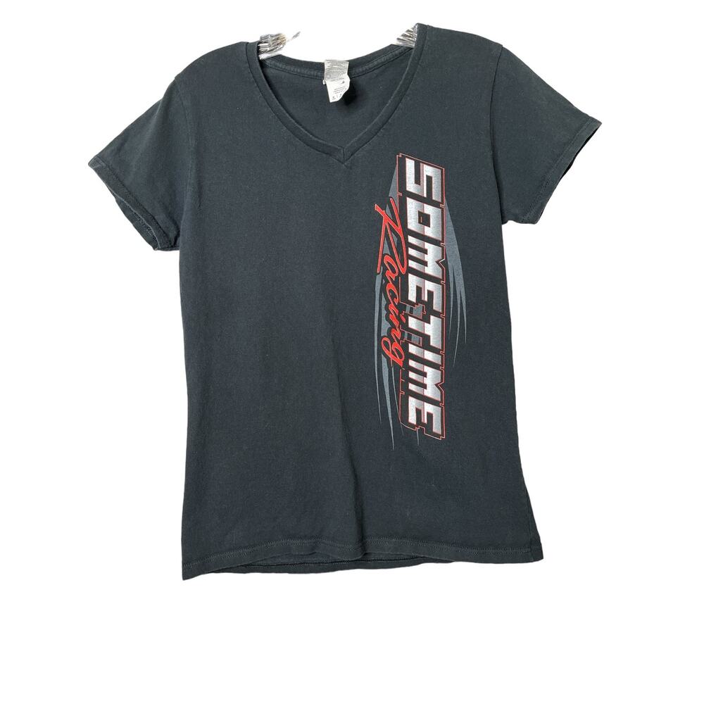 Gildan Sometime Racing Black Dream Team Graphic Print Crew Neck T-Shirt0